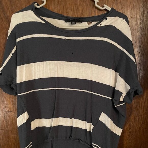 All Saints Tops - All Saints destructed tee
